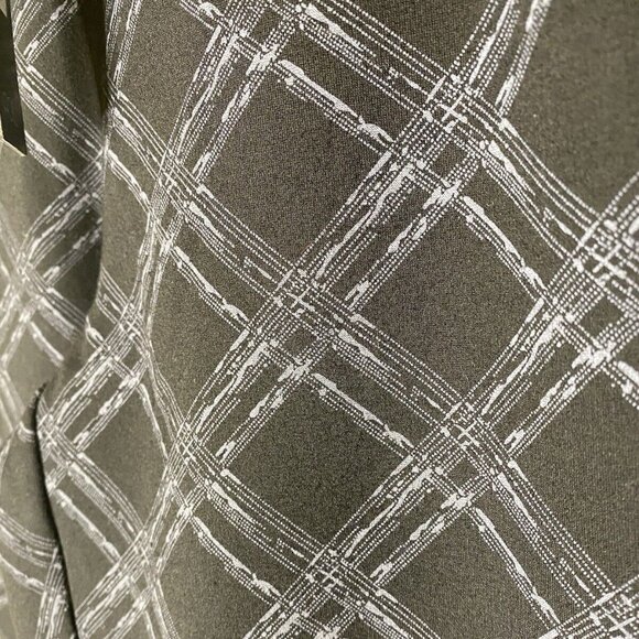 Foil 4 Grid-Print Stretch Trousers Black/Gray Slim Ankle Cigarette NWT - Picture 3 of 7